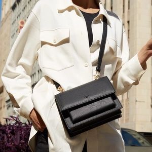 Angela Roi Eloise satchel black luxury vegan purse